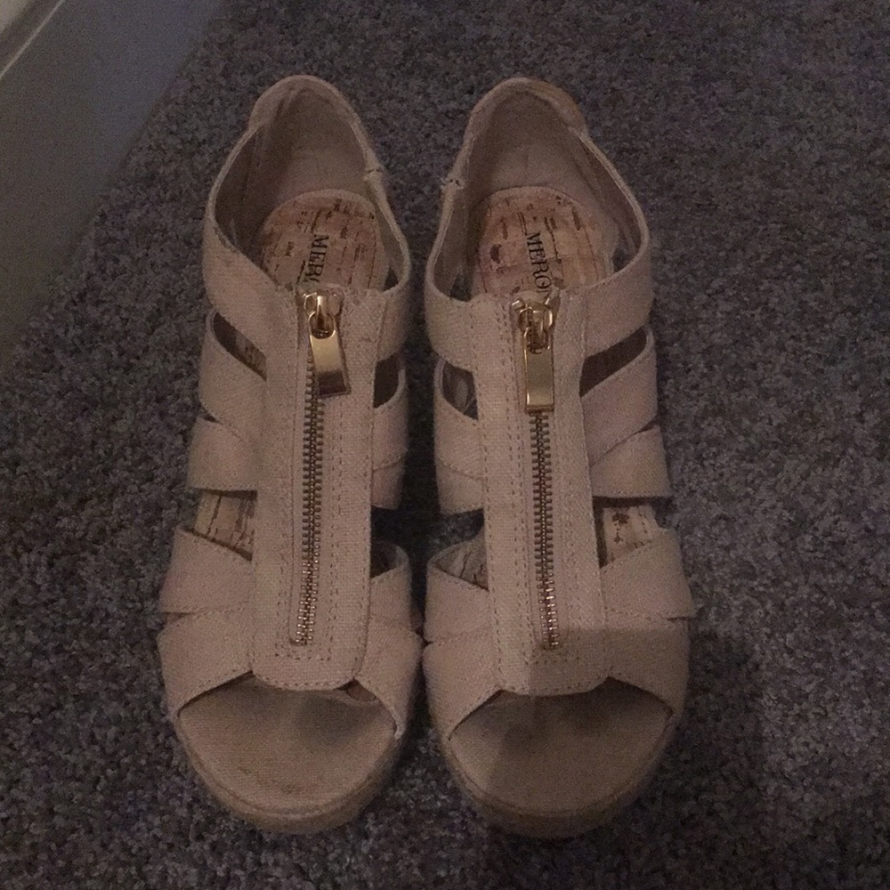 Wedges size 8 only worn once!